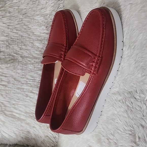 Marc Joseph Red Leather Loafers - Picture 4 of 11